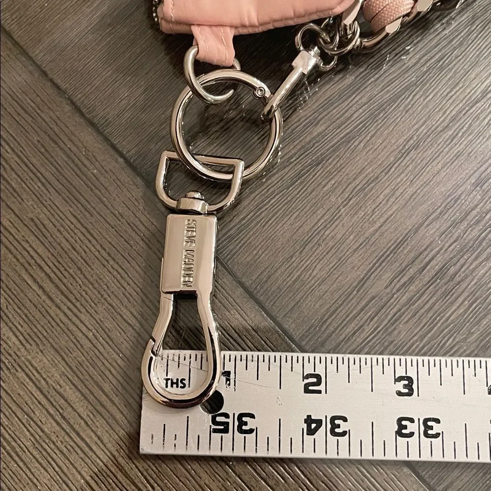 Steve Madden Blush Pink Keychain Set with Coin Purse  - Bag Charm